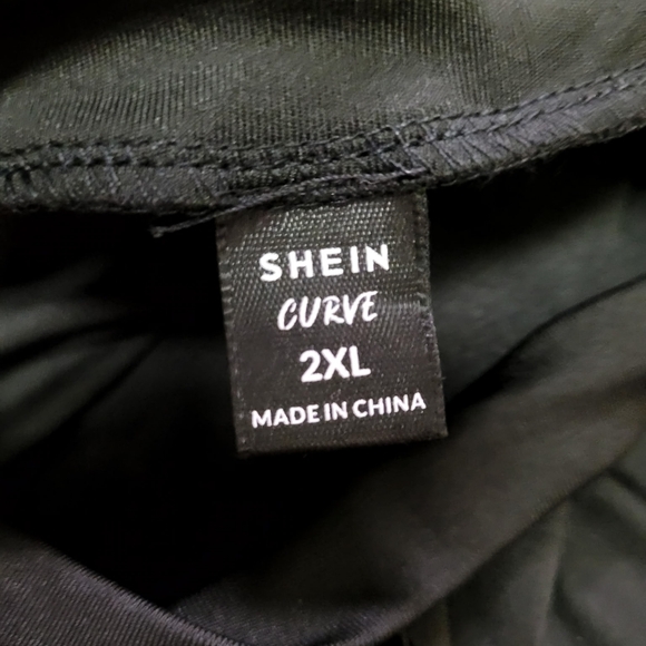 SHEIN Black Sleeveless Poka Dot Mesh Cut-Out Bodysuit Sexy Edgy Chic - Picture 5 of 7